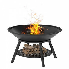 Чугунная Костровая чаша Fantastic O 1000 Престиж (чаша + подставка престиж +крышка) ВЕЗУВИЙ