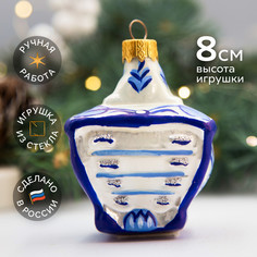 Елочная игрушка Коломеев Русские Узоры Комод ФУ-232/Р, синий