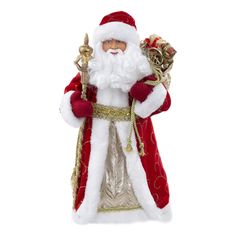Новогодняя фигурка Magic Time Дед Мороз в красной шубке 90703 15,5x8,5x31,5 см