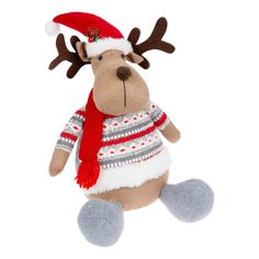 Новогодняя фигурка Олень 25x19x45,5 см No Brand