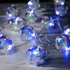 Световая гирлянда новогодняя Luazon Lighting Цветочные шары 7867298 4,5 м белый дневной