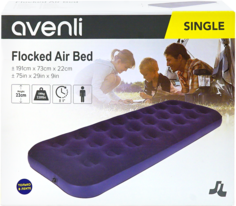 Надувная кровать Relax Flocked air bed single 20411 191x73x22 см