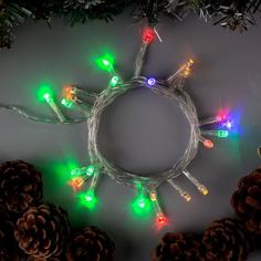 Световая гирлянда новогодняя Luazon Lighting Нить 1080342 2,5 м разноцветный/RGB