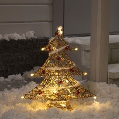 Световая фигура Luazon Lighting Елка с ягодами 5049760 белый теплый