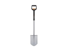 Лопата FISKARS Xact 1066732 штыковая телескопическая закругленная