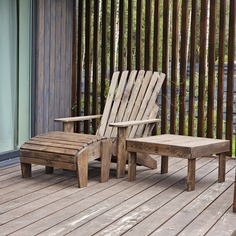Садовое кресло-шезлонг Handline ADIRONDACK цвет палисандр 95х78х94