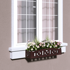 Балконный ящик Make Mebel Тироль коричневый 1 шт.