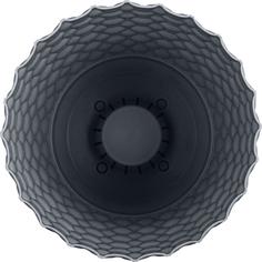 Цветочный горшок InGreen Wave с сеткой и поддоном IG650410026 10 л 1 шт. серый
