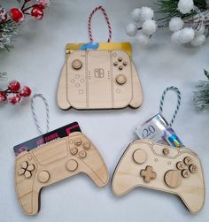 Ёлочная игрушка - купюрница для денег, конверт - подарок для подарочной карты Ais Laser