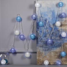 Световая гирлянда Luazon Lighting Клубки серо-зеленые 5985179 5 м разноцветный/RGB
