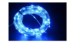 Новогодняя гирлянда светодиодная линейная, 500 LED роса синяя 8 режимов 50 метров
