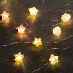 Гирлянда нить Luazon Lighting Звездочки, IP20, 2 м, 3 реж, свечение тёплое белое