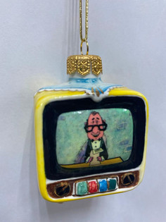 Елочная игрушка Телевизор, , 1 шт, 102002438090 No Brand
