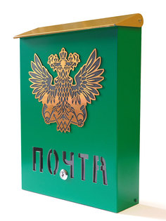 Почтовый ящик для частного дома Промтехнологии из алюмокомпозита, 275х380 мм, зелёный