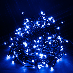 Гирлянда Мишура 240 LED синий свет 19,12 м No Brand