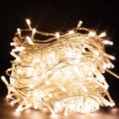 Гирлянда Мишура 240 LED теплый белый 22,92 м No Brand