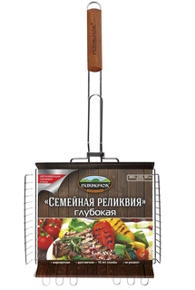 Решетка-Гриль "Семейная Реликвия" Альпийская, Разборная 340Х210мм Пикничок ПИКНИЧОК 401399