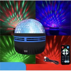 Проектор Sol T-410 Диско шар светодиодный LED с пультом ДУ, Звезды