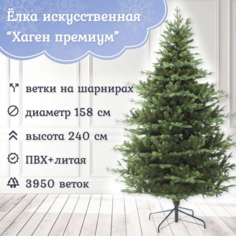 Ель искусственная Хаген премиум Царь Елка 414977 240см