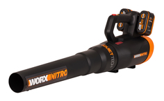 Воздуходувка аккумуляторная бесщеточная WORX WG581E, 40В, 4 Ач х2, двойное ЗУ 2x1A.