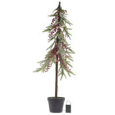 Изделие декоративное с подсветкой Елка Remeco, полимер и текстиль, 109x35x35 см