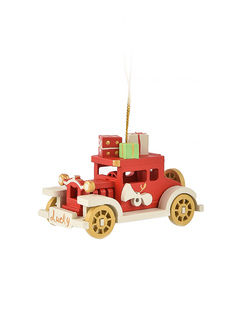 Елочная игрушка машинка Wood-souvenirs T04194-WS/CCa_P_P_3020 1 шт. разноцветная