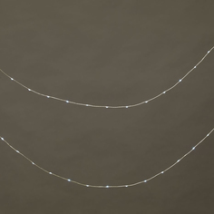Гирлянда нить 160 LED холодный белый 8 м No Brand