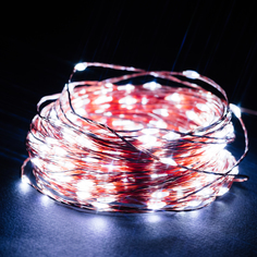 Гирлянда Нить 200 LED холодный белый 18,9 м No Brand