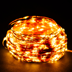 Гирлянда Нить 500 LED теплый белый 37,4 м No Brand