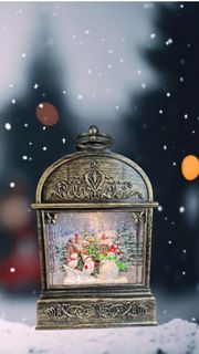 Новогодний музыкальный светящийся светильник LED Снеговики 2 режима 15х29 см