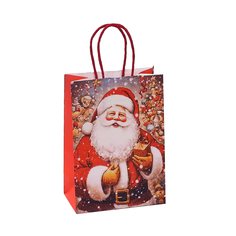 Новогодний сувенир - сумочка из бумаги 26x33x13,6 см 070212 No Brand