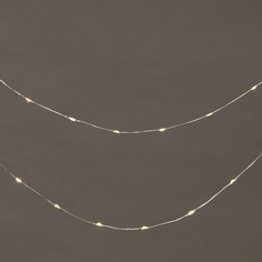 Гирлянда нить 320 LED теплый белый 31,9+3м шн No Brand