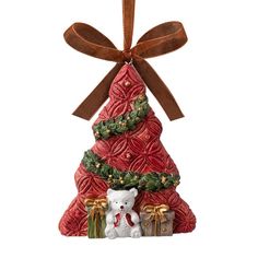 Елочная игрушка ErichKrause Decor Елочка с подарками 9 см