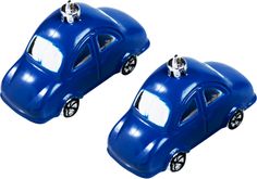 Набор ёлочных игрушек Машинки синие 11,5 см 2 шт No Brand