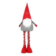 Новогодняя фигурка Santas World Гном нос с подсветкой 16x9x50 см