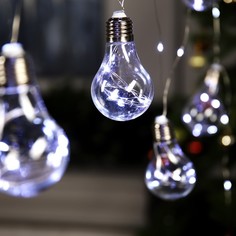 Световая гирлянда новогодняя Luazon Lighting Лампочки 2291981 3 м белый дневной