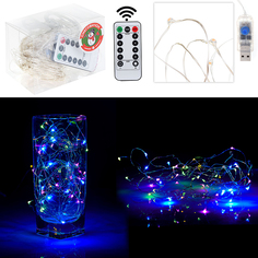Световая гирлянда новогодняя Снеговичок S0604-1 20 м разноцветный/RGB