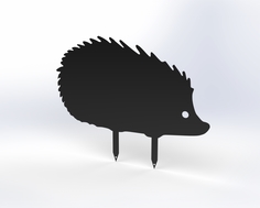 Фигурка садовая Metalex металлическая Ёжик Модель 1, черный