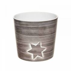 Цветочное кашпо Scheurich Timber star 1,5 л коричневый 1 шт.