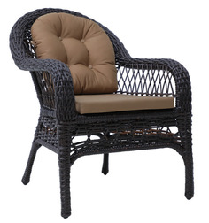 Кресло садовое VIKTORIA иск.ротанг DARK BROWN Без бренда FM-1013-TK No Brand