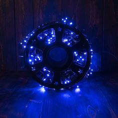Световая гирлянда новогодняя LED 7897 100 м синий