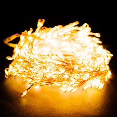 Гирлянда кластер 240 LED теплый белый 2,4 м No Brand