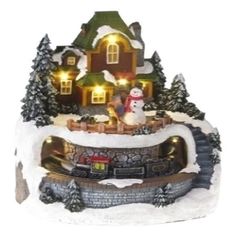 Фигурка Рождественская деревенька LED 18,5 см No Brand