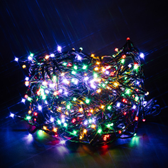 Гирлянда нить 400 LED многоцветная 29,9 м No Brand