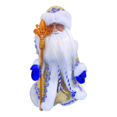 Новогодняя фигурка Santas World Дед Мороз интерактивная с музыкой 15х15х30 см