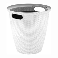 Цветочное кашпо InGreen Rattan с внутренним горшком 272731 10 л 1 шт. белоснежный жасмин