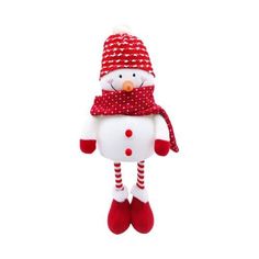 Фигурка новогодняя Wellfort Снеговик на ножках 44 см