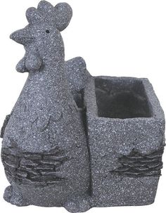 Горшок декоративная Курица 30x23x30 см No Brand