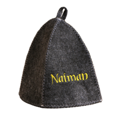 Шапка для бани Добропаровъ Naiman с вышивкой 9352435 onesize серый