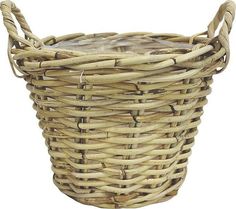 Горшок ротанг с ручками D30 H23 см No Brand